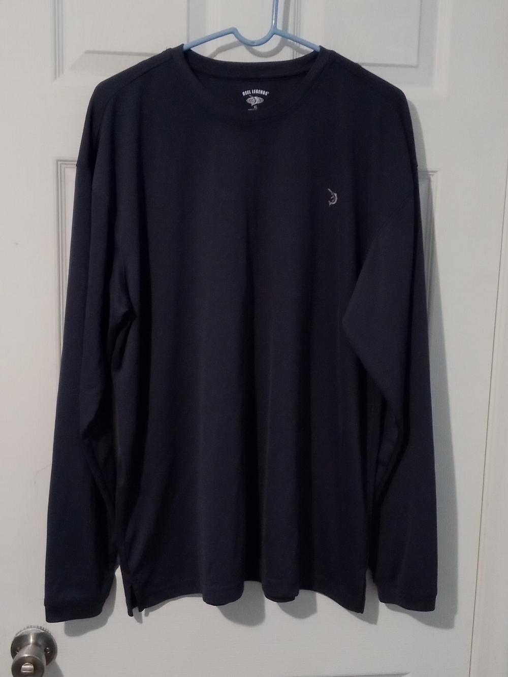 Reel Legends Long Sleeve Crewneck Tee - Dark Navy